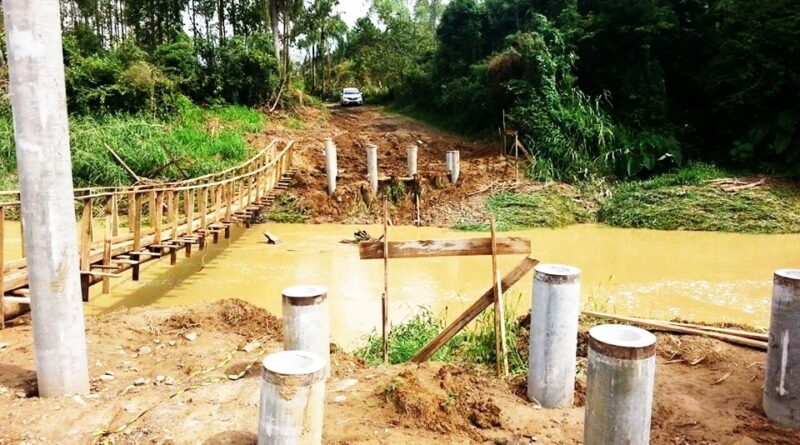 Começam os Trabalhos da Nova Ponte que dará Acesso à SC 144 para Barragem Oeste no Ribeirão Pequeno