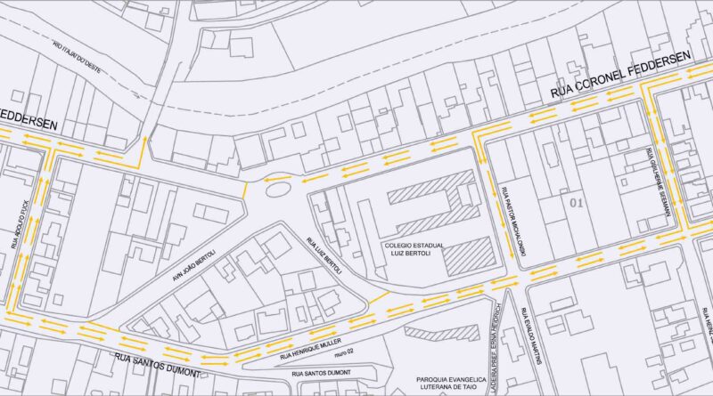 À Partir desta Segunda-Feira, 21, Haverá Alterações no Fluxo do Trânsito Nas Ruas do Centro de Taió