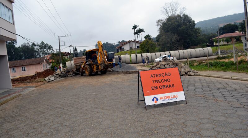 Obra da Galeria Pluvial do bairro Vila Mariana