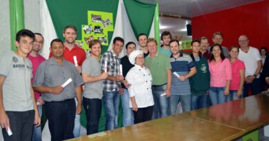 Grupo do Curso de culinária