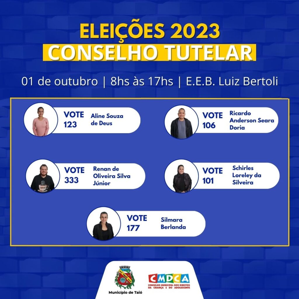 Eleição para Conselheiros Tutelares ocorre neste domingo em Seara